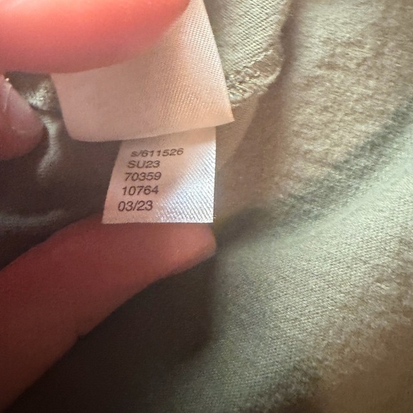 Loft Short Sleeve 2 Top Bundle Size Large. Green Eyelet & Grey Floral Top - Picture 6 of 11